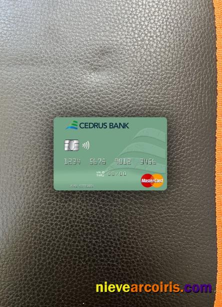 Lebanon Cedrus Bank mastercard photolook